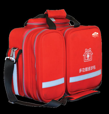 Durable Multifunction Itinerant Bag , Red Doctor Itinerant Emergency Bag