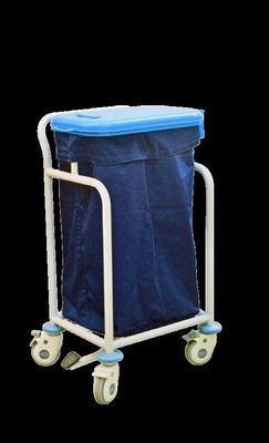 Simple Stainless Steel Medical Trolley Hospital Clinic Furniture With Dirt Bag