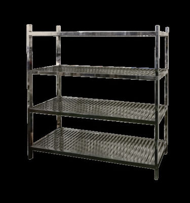 Multi Layer Medical Stainless Steel Shelf Standard Size For Hospital